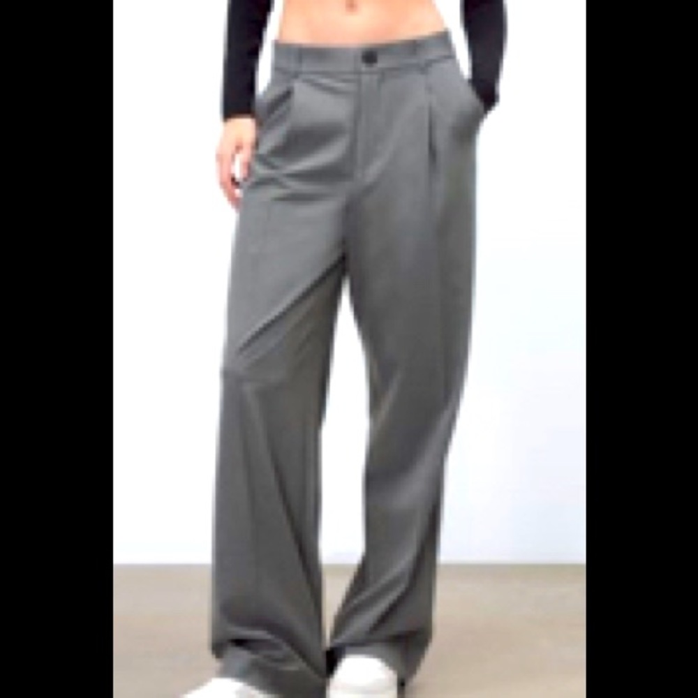 Zara full length pant in grey